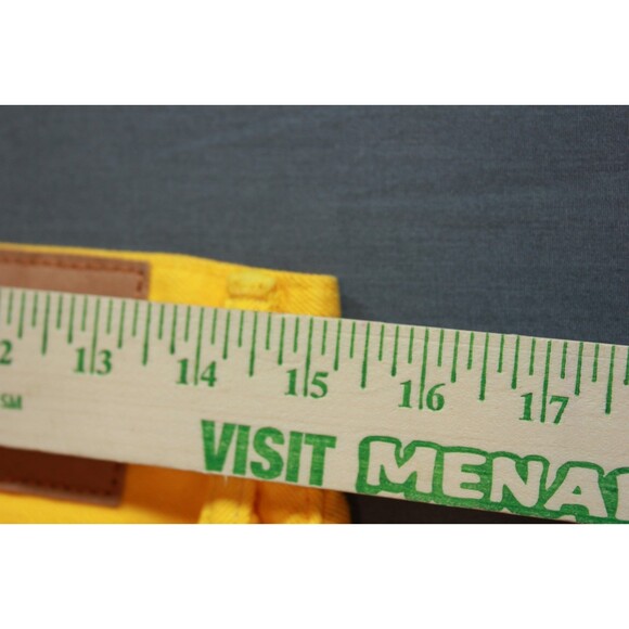 ABERCROMBIE & FITCH THE SKINNY Yellow DENIM JEANS NEW w/TAG 30" X 32" - Picture 9 of 11